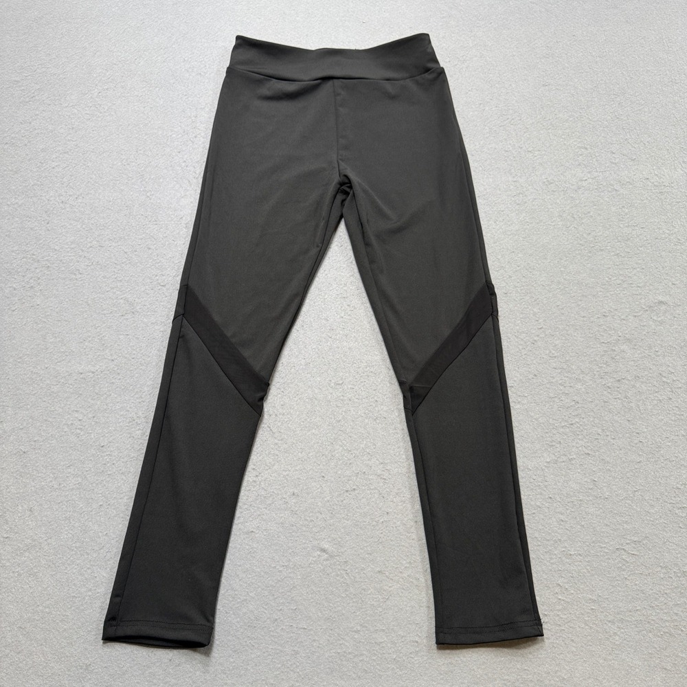 NEW Super Triple Goose Leggings Women's Large Black Mesh Slim Fit Yoga Athletic